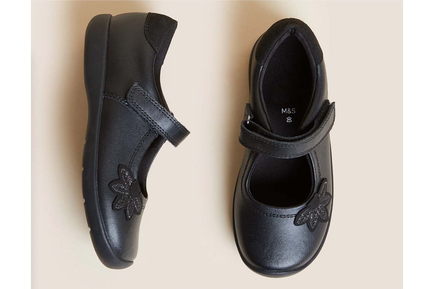 M & s hot sale girls school shoes